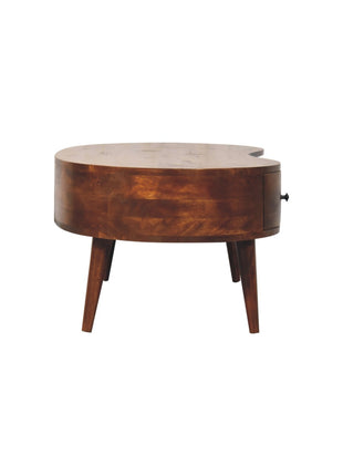 Large Chestnut Wave Coffee Table