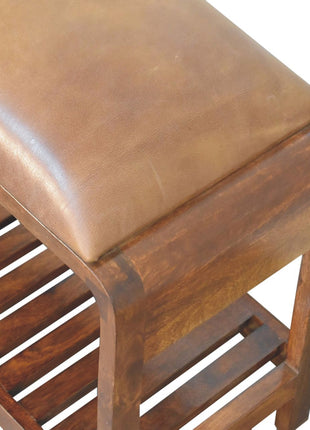 Buffalo Slatted Square Bench