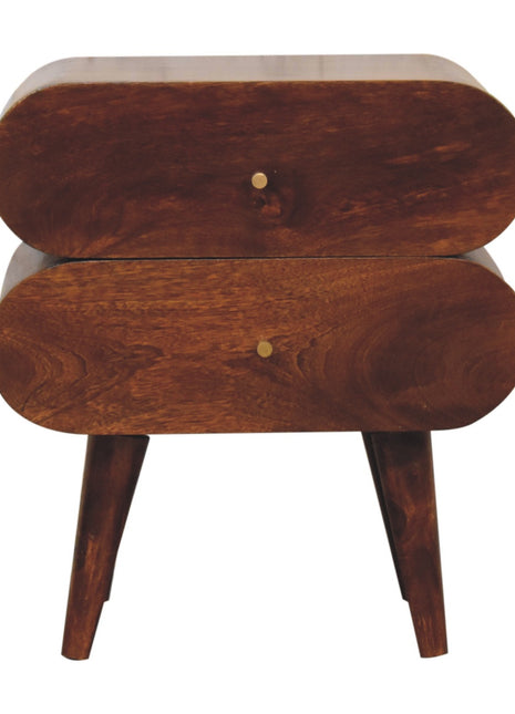Bubble Chestnut Bedside