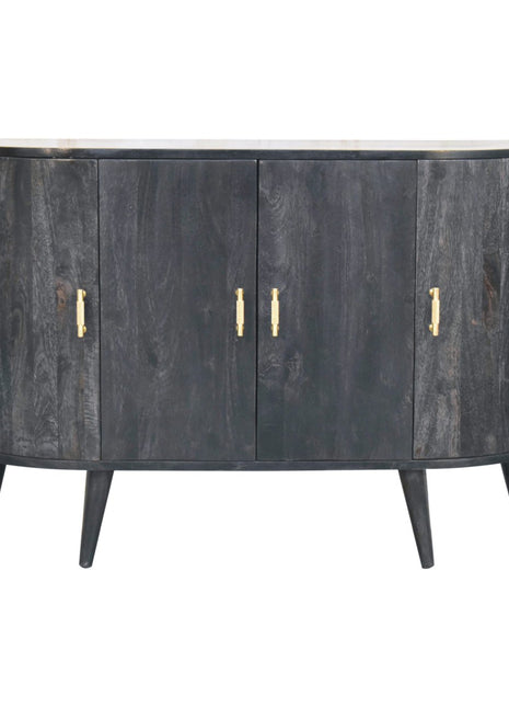 Ash Black T-Bar Quad Cabinet