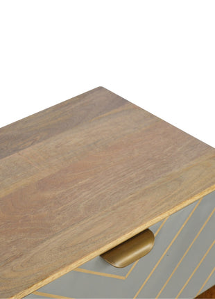 Cement Inlay Bedside with Open Slot