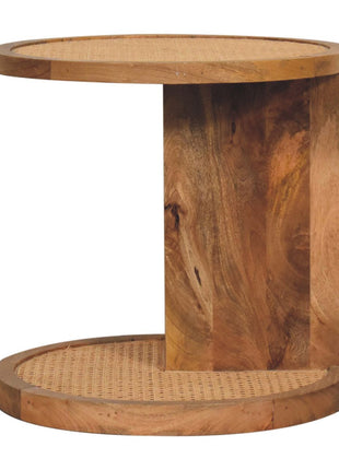 Close-knit Corner End Table