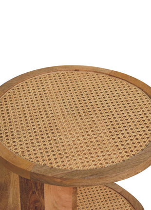 Close-knit Corner End Table