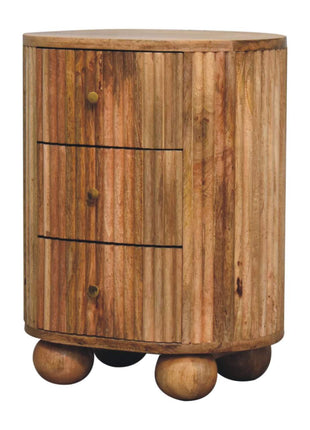 Soba Ball 3 Drawer Bedside