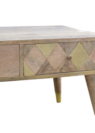 Oak-ish Gold Inlay Coffee Table