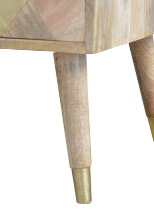 Oak-ish Gold Inlay Coffee Table