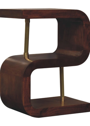 S-curve Brass Bedside
