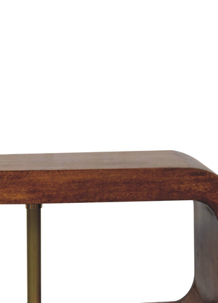 S-curve Brass Bedside