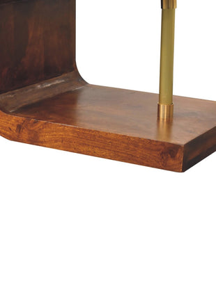 S-curve Brass Bedside