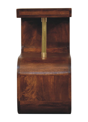S-curve Brass Bedside