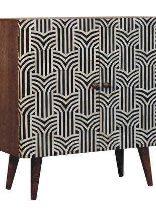 Honey Caramel Edessa Bone Inlay Cabinet