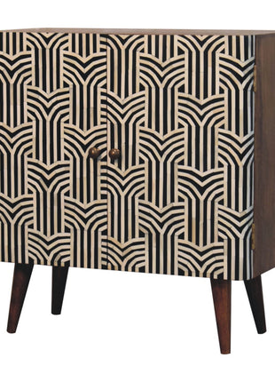 Honey Caramel Edessa Bone Inlay Cabinet