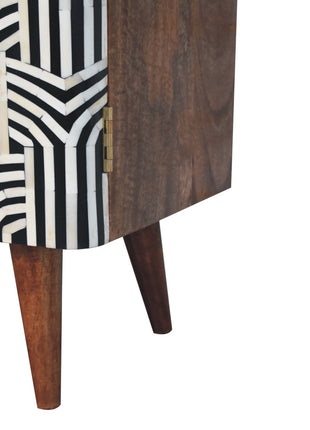 Honey Caramel Edessa Bone Inlay Cabinet