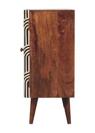 Honey Caramel Edessa Bone Inlay Cabinet