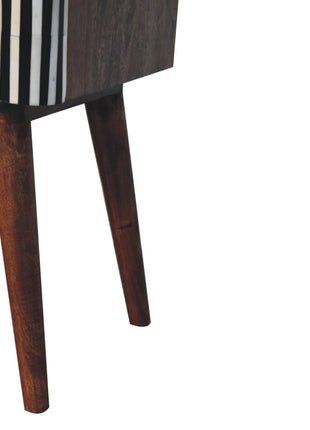 Honey Caramel Edessa Bone Inlay Bedside