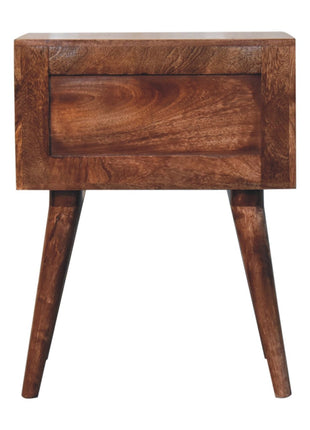 Honey Caramel Edessa Bone Inlay Bedside