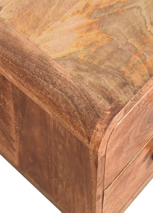 Mini Curved Honey Caramel Wall Mounted Bedside