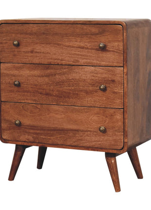 Curved Honey Caramel Chest