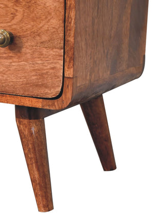 Curved Honey Caramel Chest
