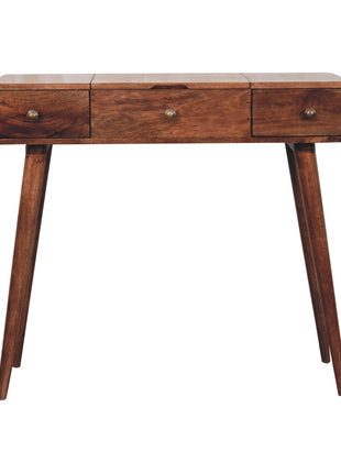 Honey Caramel Round Dressing Table