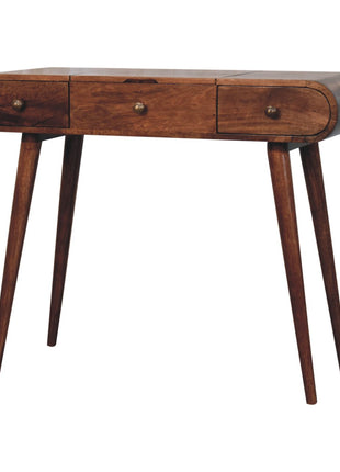 Honey Caramel Round Dressing Table
