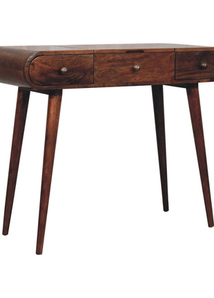 Honey Caramel Round Dressing Table