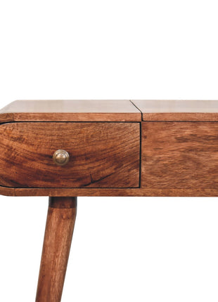 Honey Caramel Round Dressing Table