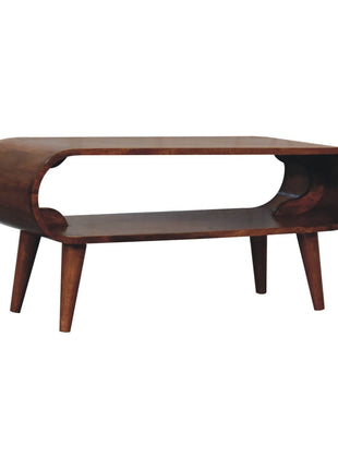 Amaya Nordic Style Honey Caramel Coffee Table