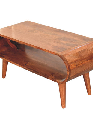 Amaya Nordic Style Honey Caramel Coffee Table