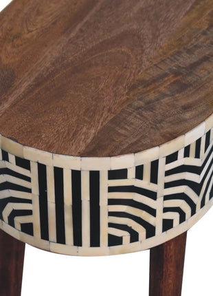 Honey Caramel Edessa Bone Inlay Console Table