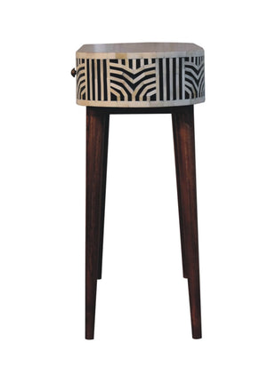Honey Caramel Edessa Bone Inlay Console Table