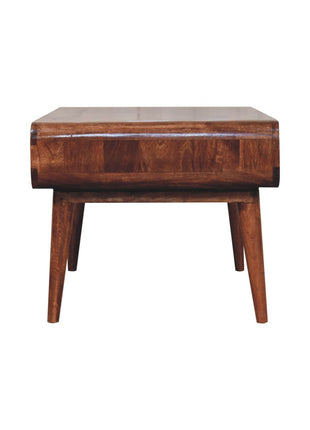 Curved Honey Caramel Coffee Table