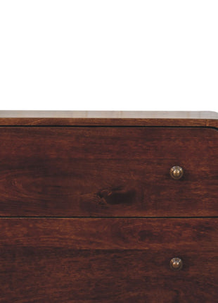 Curved California Walnut Chest