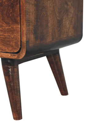 Curved California Walnut Chest