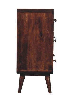 Curved California Walnut Chest