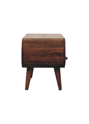 California Walnut Circular TV Stand