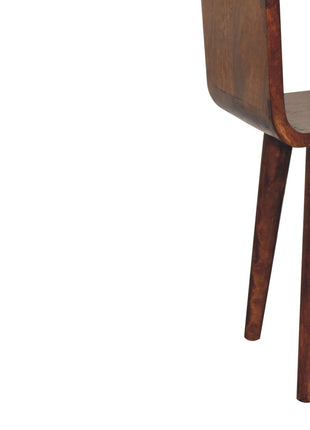 Mini Honey Caramel Curved Open Bedside