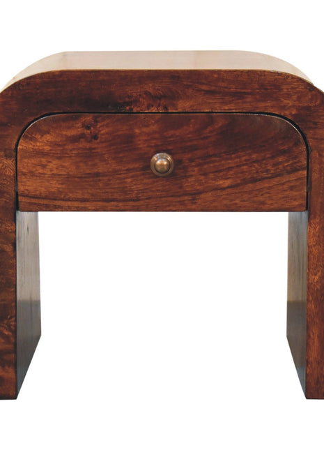 California Walnut Disc Bedside