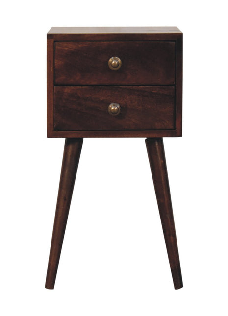 Mini 2 DrawerCalifornia Walnut Bedside