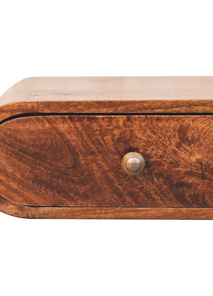 Wall Mounted California Walnut Console Table
