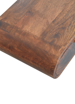 Wall Mounted California Walnut Console Table