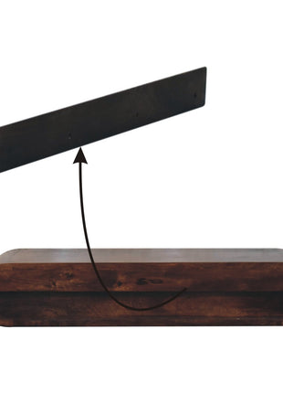Wall Mounted California Walnut Console Table