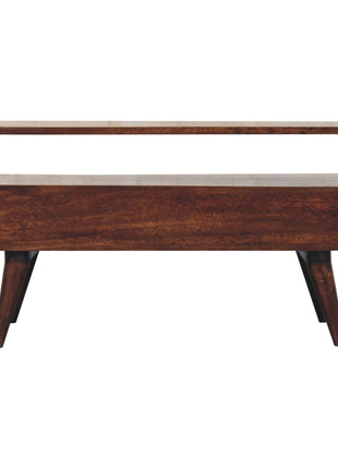 Curved California Walnut Media Unit