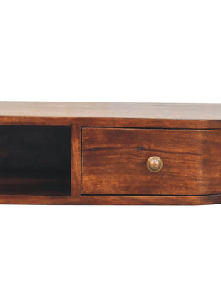 Lunar 2 Drawer Wall Mounted Chestnut Console