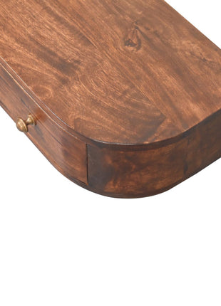 Lunar 2 Drawer Wall Mounted Chestnut Console