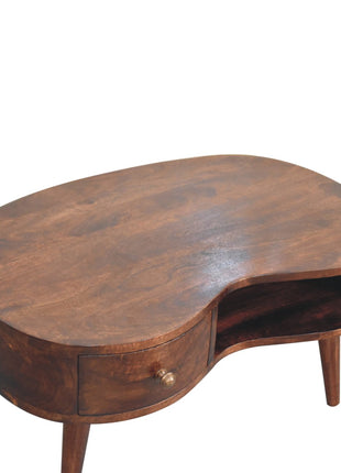 California Walnut Wave Coffee Table