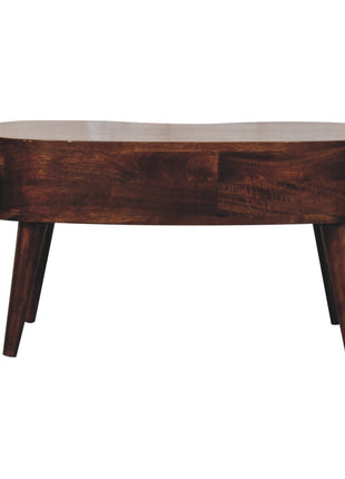 California Walnut Wave Coffee Table
