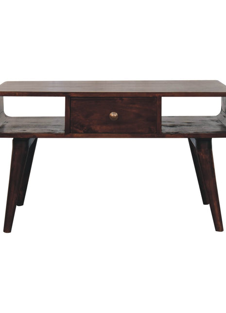 Curved California Walnut Coffee Table
