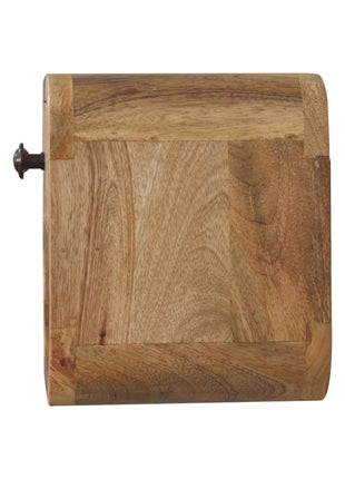 Extra Mini Curved Oak-ish Bedside with Open Slot