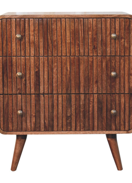 Honey Caramel T-bar Ridged Chest
